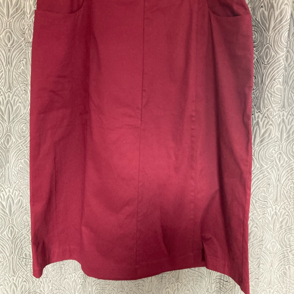 Burgundy skirt